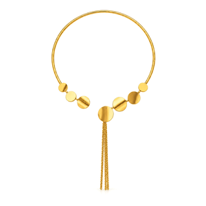 18K Gold Half Set with Open Circle Design
