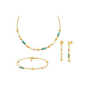18K Gold Half Set with Show Off Your Beauty Design