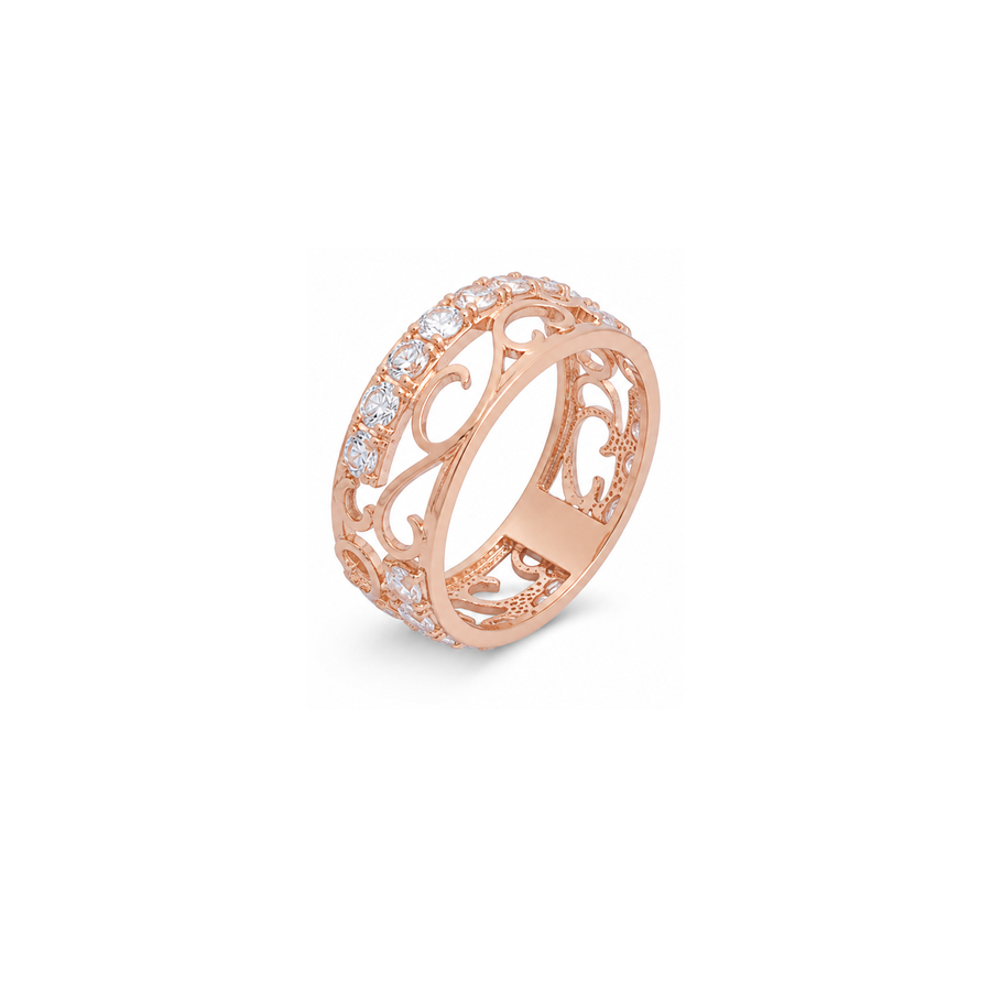 18K Gold Ring with Precioso Gemstones Design