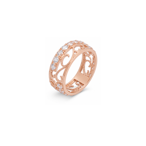 18K Gold Ring with Precioso Gemstones Design