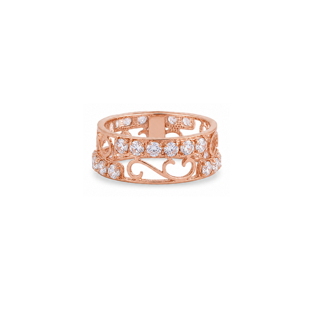 18K Gold Ring with Precioso Gemstones Design
