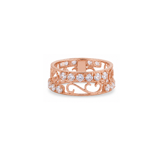 18K Gold Ring with Precioso Gemstones Design