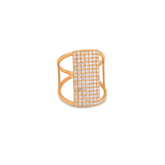 18K Gold Ring with You Are Exceptional Design
