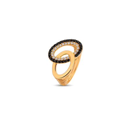 18K Gold Ring with Infinity Design