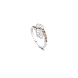 18K White Gold Ring with Helena Ornate Design