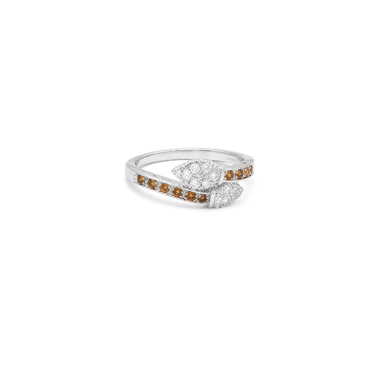 18K White Gold Ring with Helena Ornate Design
