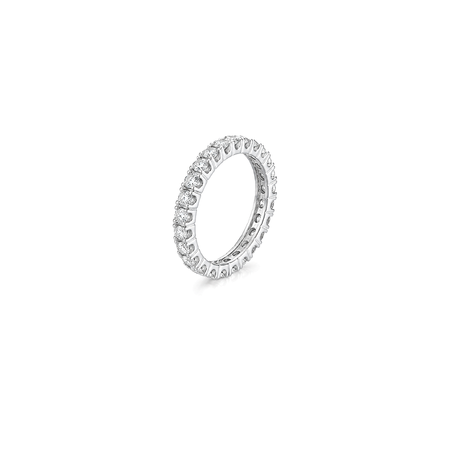 18K White Gold Ring with Olivia Gemstones Design