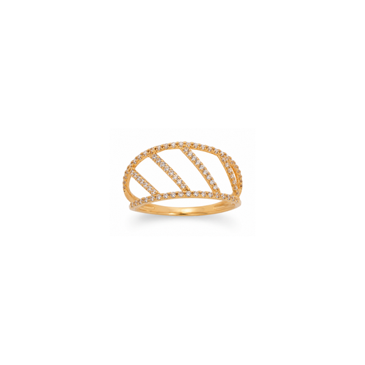 18K Gold Ring with Elegant Soft Design