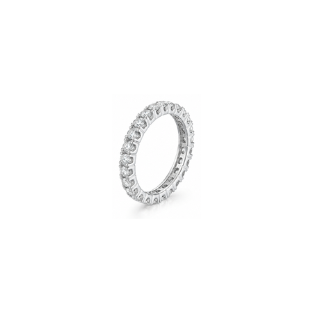 18K White Gold Ring with Olivia Design