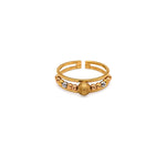 18K Gold Ring with Queen World Design