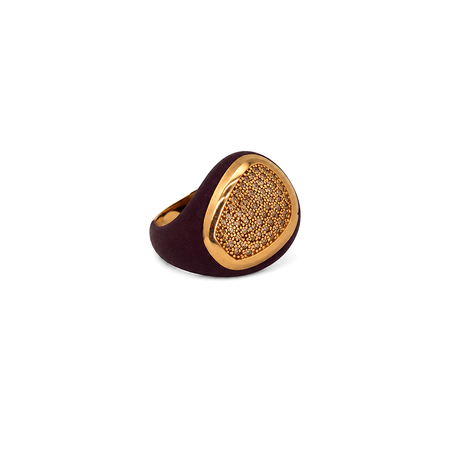 18K Gold Ring with Sorrel Design