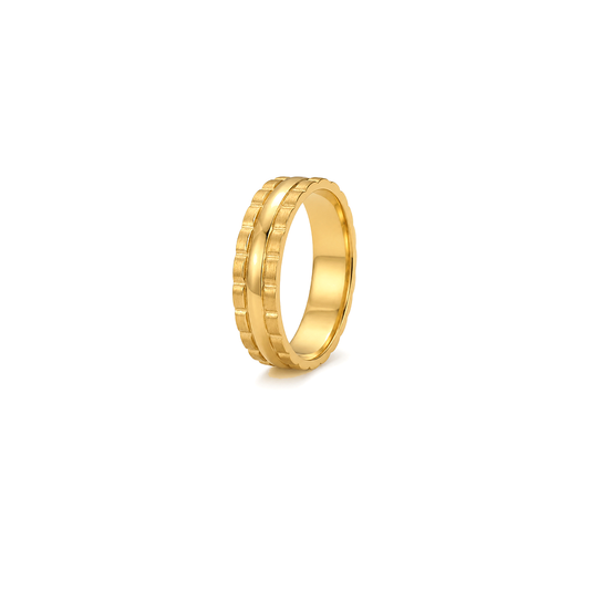 18K Gold Wedding Ring with Palace Beauty Design