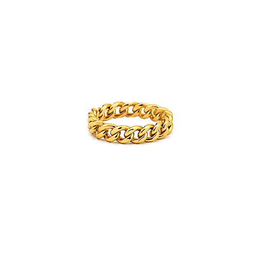 18K Gold Wedding Ring with Ropes Authenticity Design