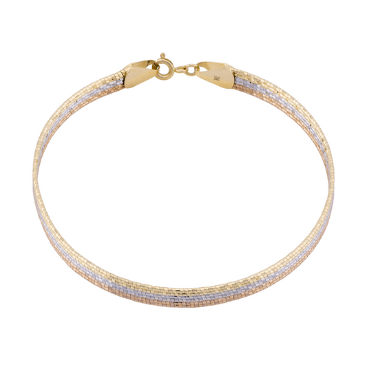 أسورة عيار 18 بتصميم مزخرف