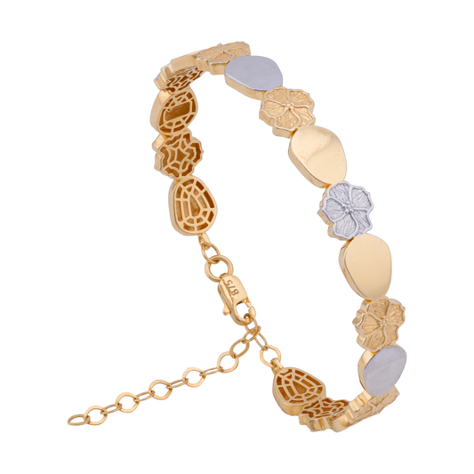 أسورة عيار 18 بتصميم ملون