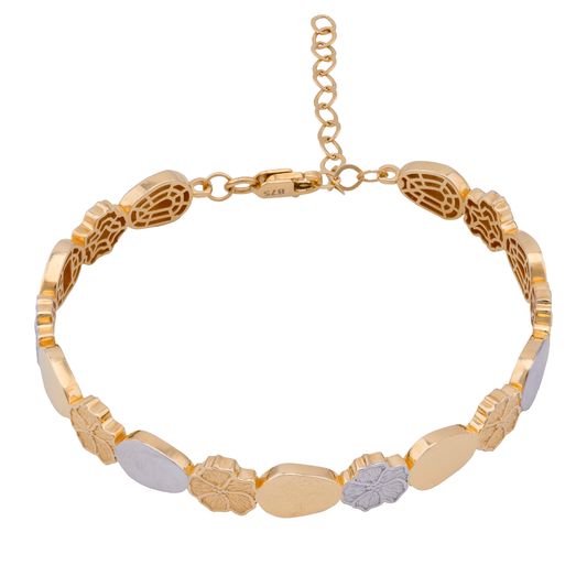 أسورة عيار 18 بتصميم ملون