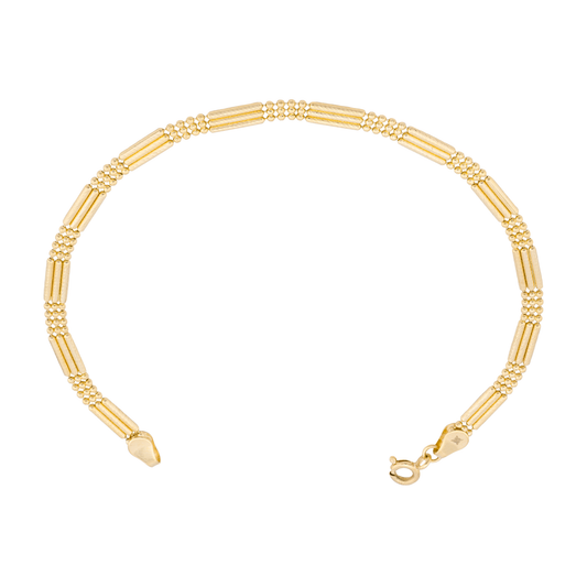 18K Bracelet with Regular Geometric Design