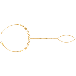 21K Gold Palm With Overlapping Circles