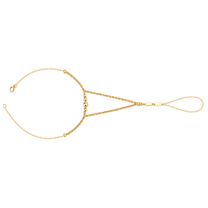 21K Gold Palm With Braided Design