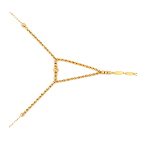 21K Gold Palm With Braided Design
