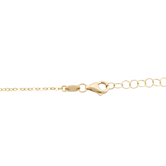 18K Gold Pendant In Colorful