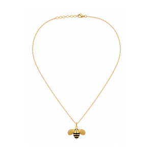 21K Gold Necklace With Bee Pendant