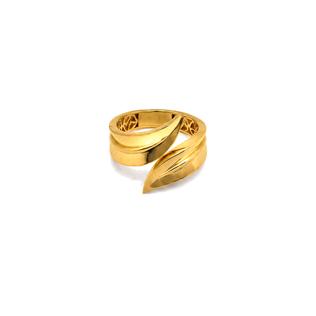 21K Gold Ring With Classic Open Design