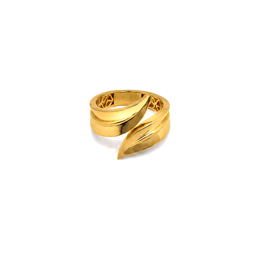 21K Gold Ring With Classic Open Design