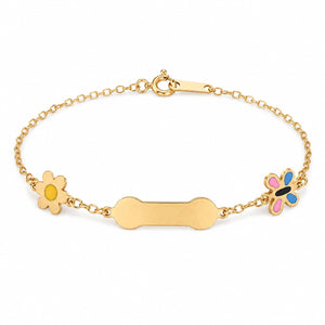 18K Gold Chain Bracelet with Ambitious Butterfly Design
