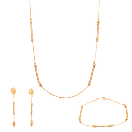 18K Gold Half Set with Al-Saba Circle Design