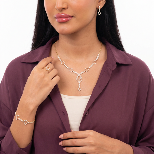 طقم بيرلي عيار 18