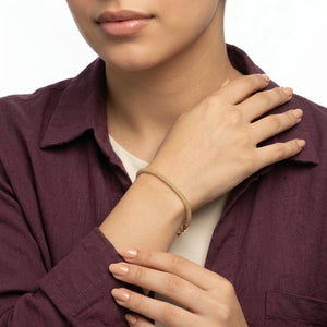 18K Bracelet with Double Layer Design