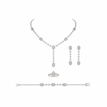 طقم إيلجر عيار 18 من غاميه، يتضمن مجوهرات أنيقة بتصميم مميز يناسب المناسبات الخاصة.