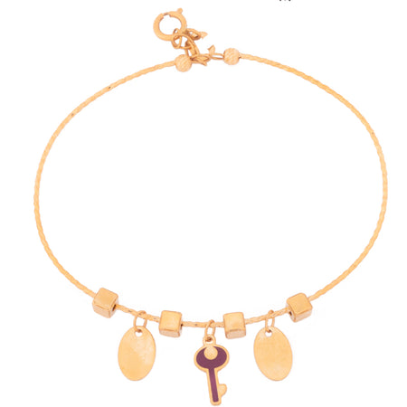 18K Bracelet with Key Design