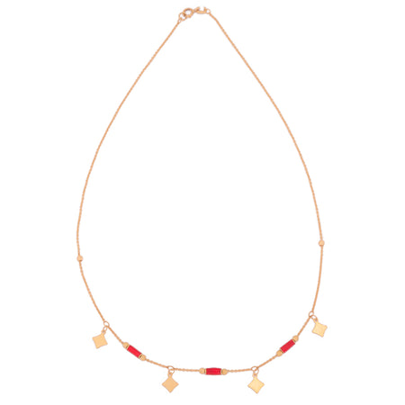 18K Gold Pendant with Radiant Stars Design