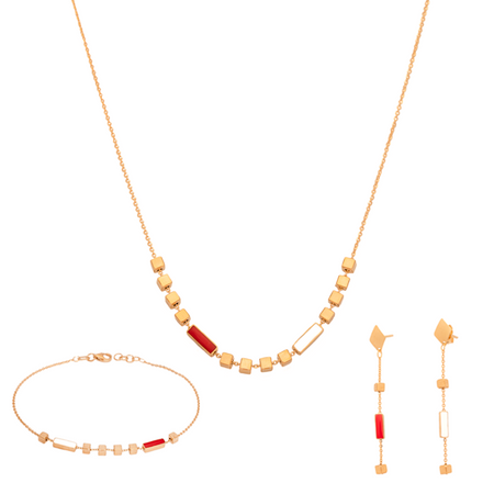 18K Gold Half Set with All You Could Wish For Design