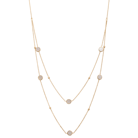 18K Gold Pendant with Uniform Circles Design