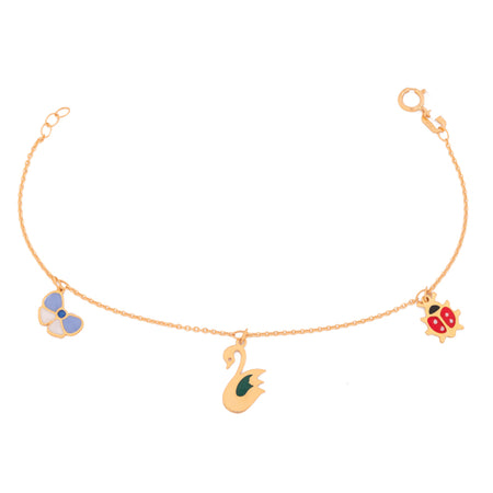 18K Gold Kids Chain Bracelet