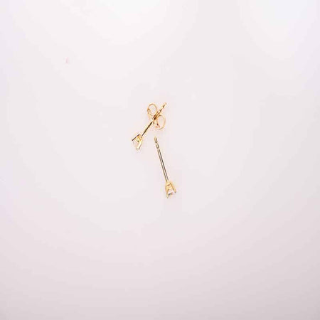 18K Gold Earrings with Essence Beauty Design