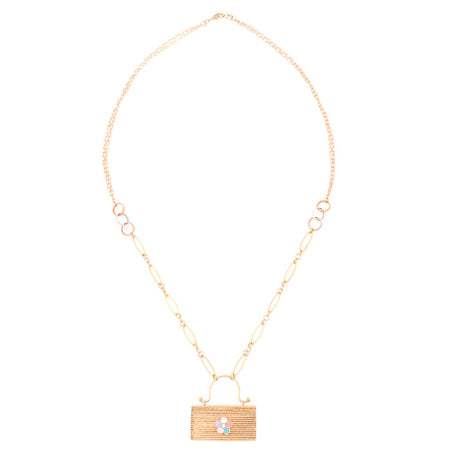 18K Gold Pendant with Happiness Bag Design