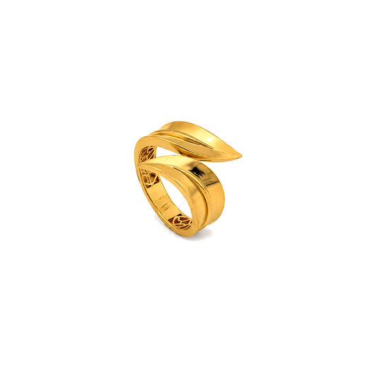 21K Gold Ring With Classic Open Design