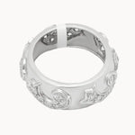 دبلة ماقين ذهب عيار 18 بفصوص لامعة - Ghamieh