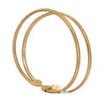 أسورة ذهب عيار 18 بتصميم مزدوج - Ghamieh