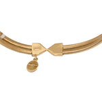 أسورة ذهب عيار 18 بتصميم مزدوج - Ghamieh