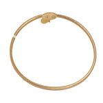 أسورة ذهب عيار 18 بتصميم ثعباني كلاسيكي من غامية