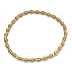 أسورة ذهب عيار 18 بتصميم خرز صغير مطفي من غامية