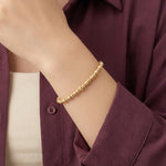 أسورة ذهب عيار 18 بتصميم خرز - Ghamieh