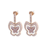 نصف طقم بتصميم فراشة ذهب عيار 18 - Ghamieh