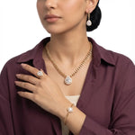 طقم فوق السحاب عيار 18 بتصميم مميز - Ghamieh