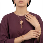 طقم "حضورك الطاغي" عيار 18 - Ghamieh